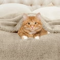 thumbnail image 5 of Superior Super Soft Plush Fleece Blanket 66" x 90", Bed & Couch Blankets, Twin, Linen, 5 of 10