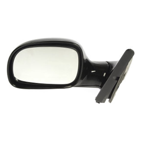 KarParts360 For Chrysler Town & Country 1996 97 98 99 2000 Door Mirror Driver Side | Black Housing | Plastic | Manual Adjustment | Clear Glass | Non-Powered Mirror | Replacement For 4675577