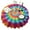 Rainbow Tie Dye, variant on Rainbow Tie Dye Mandala Pattern Round Tablecloth 60"x60",Wrinkle Wipeable Table Cloth for Kitchen Dining Room Picnic Patio Party