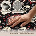 thumbnail image 6 of ODIKA 6'x9' Washable Area Rug Halloween Spooky Skull Damask Haunted Horror Eerie Gothic Border for Dining Room, Under Table, Office Décor, Non-Slip Chair-Friendly, 6 of 7