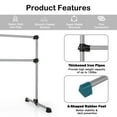 thumbnail image 5 of Goplus 4FT Portable Double Freestanding Ballet Barre Dancing Stretching Silver, 5 of 10