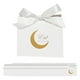 thumbnail image 1 of 50 cajas de regalo con diseño de luna para decoración de fiestas navideñas. Blanco, 1 of 9