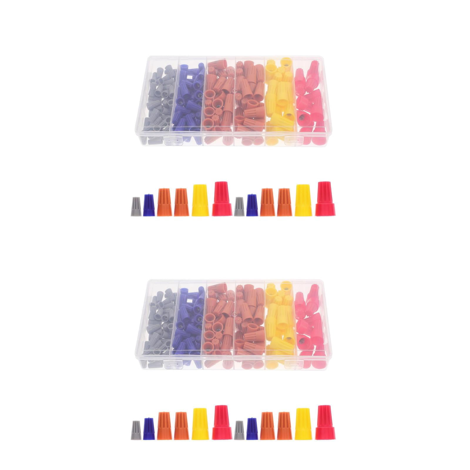 FOMIYES Assorted Wire Caps, Plastic Crimping Tool, Portable, for Electrical Equipment, Quick and Reliable
