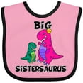 thumbnail image 3 of Inktastic Big Sistersaurus Girls Baby Bib, 3 of 4