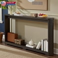 thumbnail image 3 of Hassch Extra Long 70 Inch Skinny Entryway Sofa Table Behind Couch, Modern 2-Tier Narrow Hallway Console Table with Storage, for Foyer, Corridor, Living Room (Black), 3 of 10