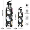 thumbnail image 2 of Yayeee 33oz Insulated Water Bottle Double Wall Stainless Steel with Flip Straw Lid, White Halloween Ghost, 2 of 7