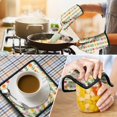 thumbnail image 4 of Pioneer Flower Kitchen Oven Mitt and Pot Holder Sets 4 Pcs for Baking, Cooking and Grilling, Heat Resistant Up To 392 °F, 4 of 7