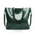 thumbnail image 1 of Bolso grande de cuero al óleo para mujer, bandolera de hombro, moda europea y americana, novedad de 2022, 1 of 5