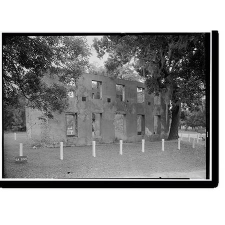 Historic Print, Horton House (Remains), Main Road, Jekyll Island, Glynn County, GA, 18" x 24"