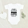 thumbnail image 2 of Newbabywishes - Hungry Sleeps Poop Baby Clothes for Boys and Girls - Newborn Baby Clothes, 2 of 4