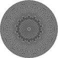 thumbnail image 1 of Ahgly Company Tapis d'Intérieur Ronds Lavables à la Machine, Style Transitionnel, Gris Loup Gris, 6 Pieds Rond, 1 of 7