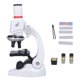 thumbnail image 1 of Kit de microscope pour enfants 1200X LED avec diapositives, jouet éducatif scientifique (blanc), 1 of 4