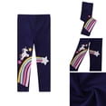 thumbnail image 5 of Toddler Girls Hundred Cute Rainbow Print Colorful Leggings Sweatpants Bottoms, 5 of 6