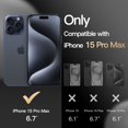 thumbnail image 2 of JETech Case for iPhone 15 Pro Max 6.7-Inch Compatible with MagSafe, Heavy Duty Dual-Layer Rugged Protection, Shockproof Protective Tough Phone Magnetic Cover (Navy), 2 of 6