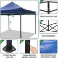 thumbnail image 4 of YRLLENSDAN Pop Up Canopy 10x10 Pop Up Canopy Tent for Outside Party Tent Ez Up Canopy Sun Shade Wedding Instant Folding Protable Pop Up tents and Canopies Outdoor Gazebo with Backpack Bag (Blue), 4 of 7