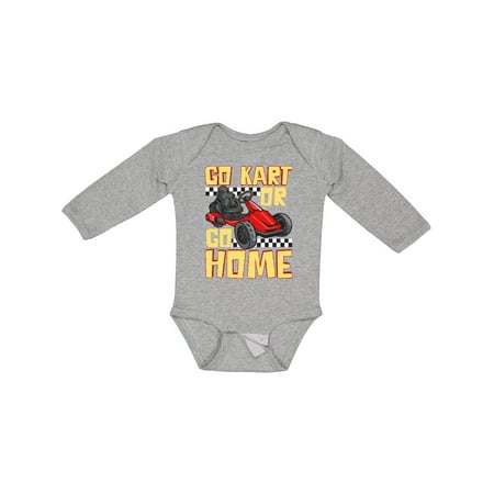 

Inktastic Go Kart Funny Go Karting Boys or Girls Long Sleeve Baby Bodysuit