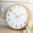 thumbnail image 5 of Reloj de imitación silencioso de 30cm Bois Horloge Murale, reloj de moda para sala de estar y hogar, 5 of 5