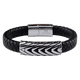 thumbnail image 1 of Pulsera para Hombre LUCKMAN Piel Vegana y Acero Inoxidable Modelo Noah negro, 1 of 7