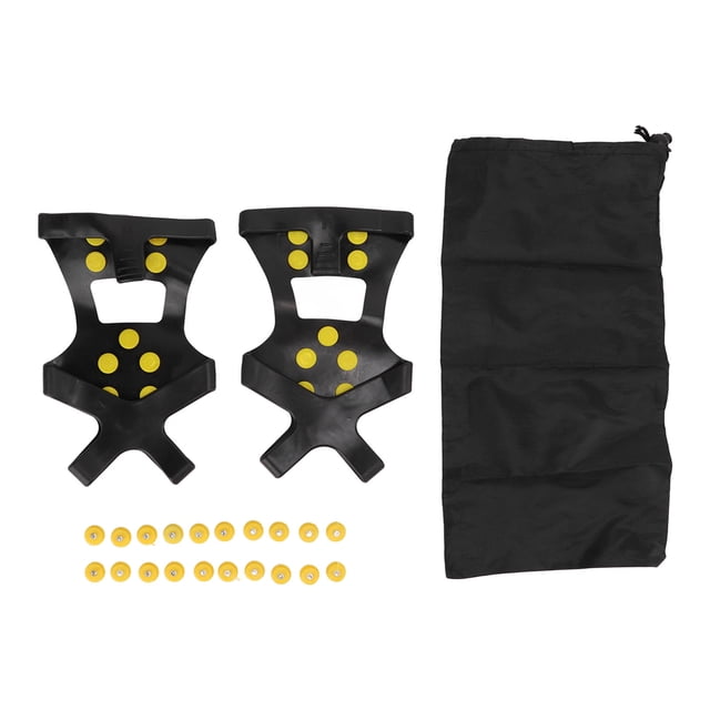 1 par de 10 tacos antideslizantes para hielo y nieve, para caminar, senderismo, escalada, talla M (36-41)
