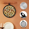 thumbnail image 6 of ZUXONGSY Sunflower Pot Holders Kitchen Cooking Baking Grillng Supplies Pot Mats for Countertop Heat Resistant Oven Gloves Personalized Pot Holders Trivet for Cooking Baking Grilling, 6 of 7