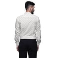 thumbnail image 4 of BESTMAN Printed Formal Shirts For Men Slim Fit Spread Collar Cotton Shirt, 4 of 5