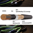 thumbnail image 2 of KIRLIN LightGear Straight to Right Angle Instrument Cable - 10 ft. with PVC Jacket Blue, 2 of 5