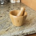 thumbnail image 1 of Mortier et pilon de bambou, 1 of 5