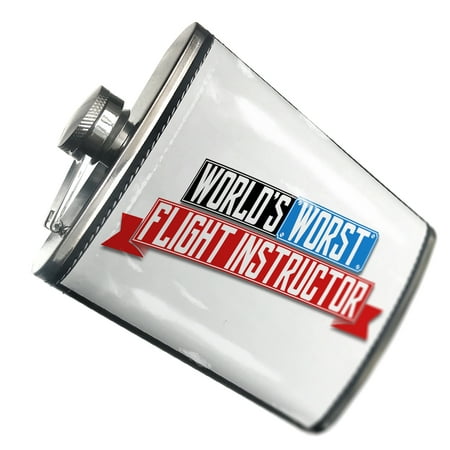 

NEONBLOND Flask Funny Worlds worst Flight Instructor
