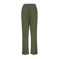 thumbnail image 5 of BJUTIR Girls Pants Comfortable Casual Pants Soft Everyday Wear With Elastic Waist Playful Outdoor And School Regular Fit Dark Green Trousers Size 4-5 Years, 5 of 6