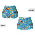 thumbnail image 6 of Workout Shorts Women, Rooster And Chickens Biker Shorts for Women Running Gym Spandex Shorts Tummy Control, 6 of 8