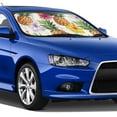 thumbnail image 5 of Kdxio Hawaiian Pineappl Print Windshield Sun Shade,UV Rays and Sun Heat Protection,Sunshade for Car Windshield,Car Shade Front Windshield - Medium, 5 of 6