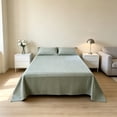 thumbnail image 6 of Stripe Flat Bed Sheet,Soft Breathable Washable Cooling Easy-Care Bedding Cover for Bedroom Guest Suite Dormroom, 6 of 6