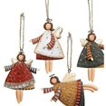 thumbnail image 2 of Colgante de ángel navideño - 4 colgantes de ángel de metal Decoración navideña Joyas colgantes de innovadores calcetines con forma de alce Copos de nieve para decoraciones de ventanas de árboles de, 2 of 7