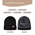 thumbnail image 2 of Conjunto de gorro de invierno y guantes táctiles LCZTN negros, 2 of 8