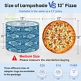 thumbnail image 2 of Lampshades 2 Pack Teal blue fish weathered grunge nautical texture Summer coastal living 13"x13"x10" Light Shade for Table Lamps Floor Lamps Drum Lamp Shades Lampshade Replacement Easy Assembly, 2 of 8