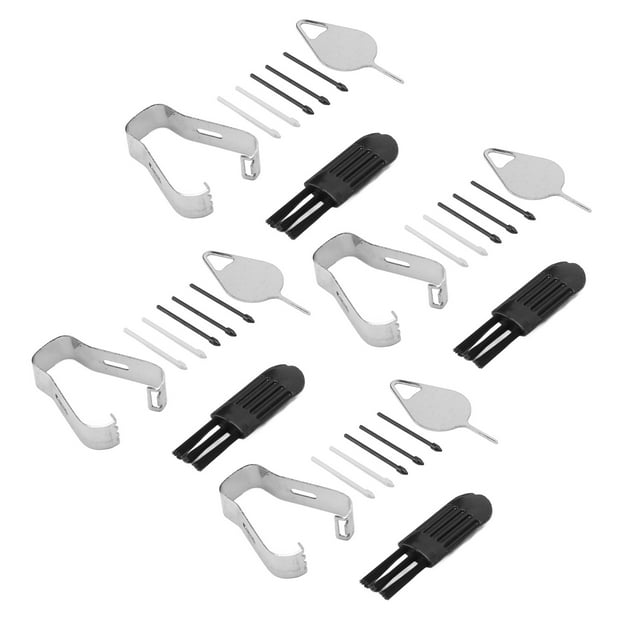 Pour le Kit de Remplacement de Pointes de Stylet, ABS Matériel Noir Gris Durable Stylet Portable Stylo Pointes Kit de Remplacement 4 Ensemble pour le Bureau