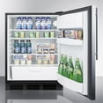 thumbnail image 4 of ADA compliant all-refrigerator for built-in general purpose use, auto defrost w/stainless steel wrapped door, thin handle, and black cabinet, 4 of 4
