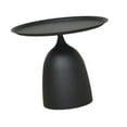 thumbnail image 1 of Mesa auxiliar pequeña, mesa de cóctel para bebidas de café, mesa de noche, Patio, oficina en casa Forma corta negra, 1 of 6