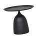 thumbnail image 1 of Mesa auxiliar pequeña, mesa de centro redonda negra, mesa de bebidas moderna, mesa de Martini para dormitorio, Patio, sala de estar, baño de esquina Forma corta negra, 1 of 6