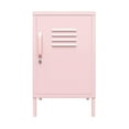 thumbnail image 3 of Novogratz Cache Metal Locker Style Living Room End Table, Bashful Pink, 3 of 12