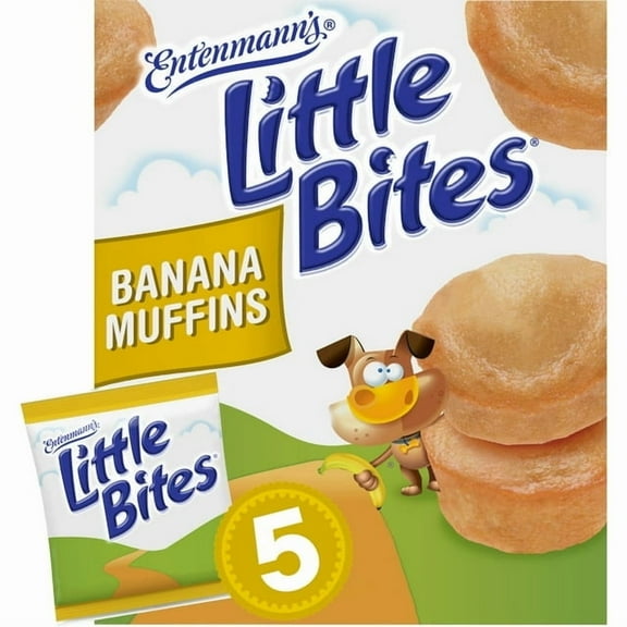 Little Bites Banana Muffins 5 count Mini Muffins 8.25 oz Box (Pack of 7)