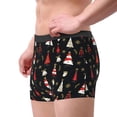 thumbnail image 2 of Sikiie Christmas Tree and Gold Socks Print Men's Boxer Briefs, Elastic Waistband Boxer Briefs Leggings-Small, 2 of 5