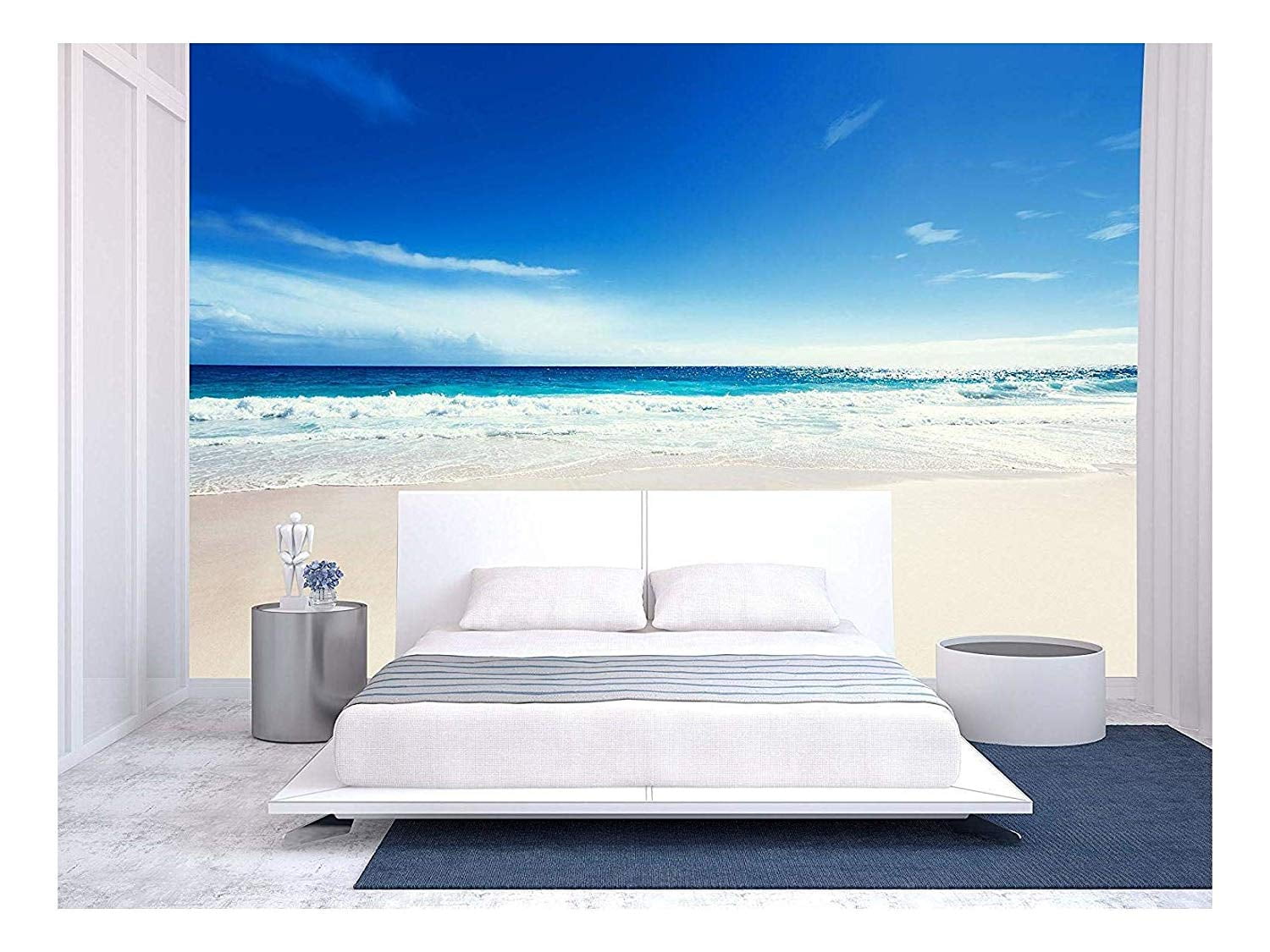 Wall26 Seychelles Beach Removable Wall Mural SelfAdhesive Large Wallpaper 100x144 inches