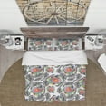 thumbnail image 2 of Designart 'Peony Flower Garden' Abstract Duvet Cover Set, 2 of 4