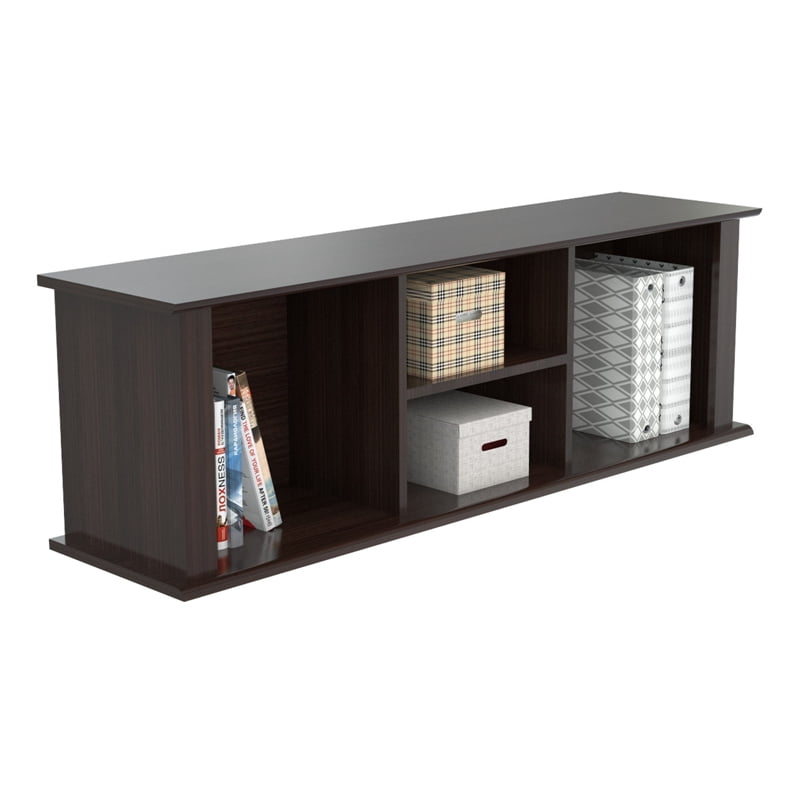 Inval WallMounted Hutch, EspressoWengue Finish