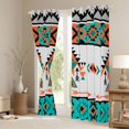 thumbnail image 3 of Erosebridal Hippie Aztec Curtains Pack of 2 (42x84 Each), Rustic Farmhouse Lodge Cabin Curtains Blackout, 3 of 6