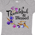thumbnail image 4 of Inktastic Thankful and Blessed Inspirational Saying with Flowers Boys or Girls Baby Bodysuit, 4 of 5