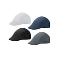 thumbnail image 3 of Gustave 4 Pack Mesh Newsboy Hats Flat Cap for Men Breathable Summer Caps Ivy Gatsby Cabbie Driving Hats Casual Beret Hat, 3 of 11