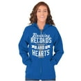 thumbnail image 4 of Breaking Records And Hearts Funny Zip Up Hoodie Men's Women's Brisco Brands L, 4 of 6