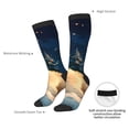 thumbnail image 4 of Naloa Starry Sky Sleep White Bear Thigh High Socks Extra Long Stretchy Sock Women Over Knee High Opaque Stocking Daily Wear, 4 of 6